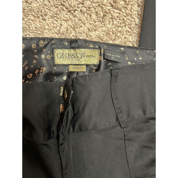 Guess Jeans Black Trouser Pants Stretch size 30 - Picture 4 of 5